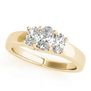 ENGAGEMENT RINGS 3 STONE OVAL