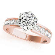 ENGAGEMENT RINGS SINGLE ROW CHANNEL SET